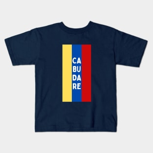 Cabudare City in Venezuelan Flag Colors Vertical Kids T-Shirt